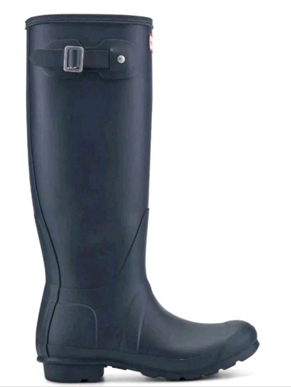 HUNTER Original TALL matte NAVY Blue BOOTS rainboots womens  US  6.5 - Picture 3 of 5